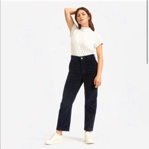 Everlane corduroy straight cropped pants